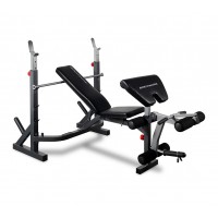 Bodyworx C353MWB Mid-Width Weight Bench with Leg Developer & Preacher Pad